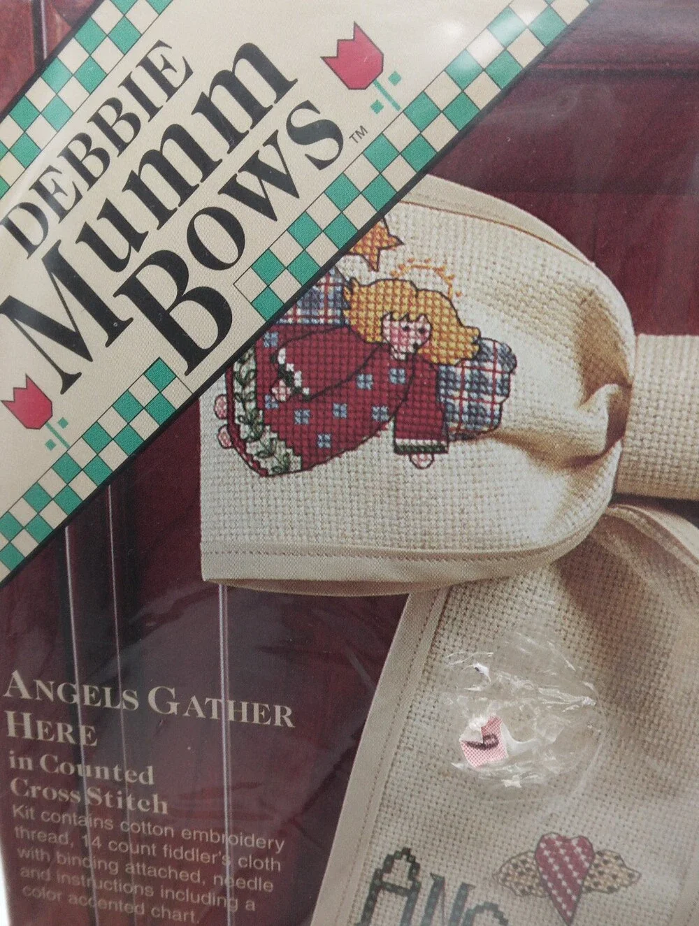 Vintage Dimensions Debbie Mumm Front Door Bow Angels Gather Here 17